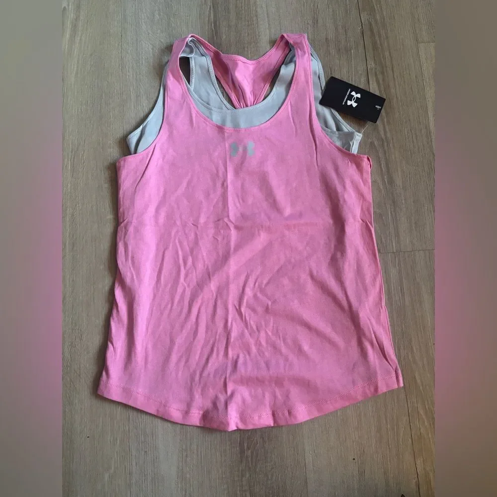 Under Armour girls double the fun tank top